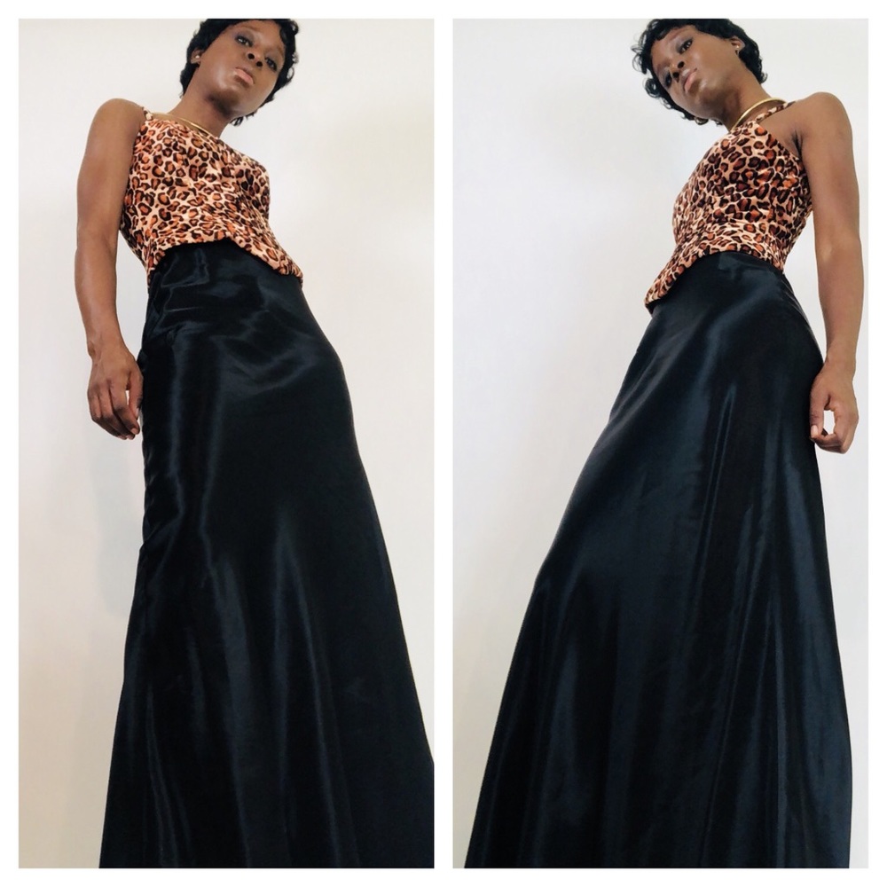 🌹GLAMOROUS Jessica McClintock Cheetah Gown 🌹